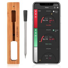 img 4 attached to 🔌 Bluetooth Wireless Meat Thermometer with Extended 164ft Range for Smart Cooking on BBQ Grill Rotisserie and Stove Top Grilling