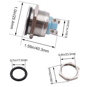 img 1 attached to МХУТЕУК 110V-220V 22мм водонепроницаемый светодиодный металлический индикаторный световой сигнальный лампа для автомобиля грузовика лодки DQ22-110V-G