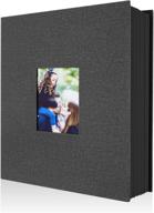 📷 ywlake photo album 4x6 400 pockets, linen photo albums holds 400 vertical pictures - black, enhanced seo логотип