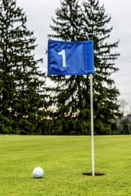 img 1 attached to 🏌️ Enhance Your Golf Experience with Pinseekergolf Blue Putting Green Flags