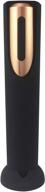 🍷 vin fresco portable electric wine opener - effortlessly uncork bottles with foil cutter, automatic & cordless - batteries included (black & rose gold) логотип