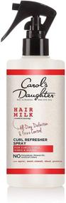 img 4 attached to Спрей для восстановления кудрей Carol's Daughter Hair Milk с Агавой, Сладким Миндальным маслом и Пшеничным Протеином - Идеальное средство для освежения волос для кучерявых, зигзагообразных и волновых волос - 10 Fl Oz (Оболочка может отличаться)