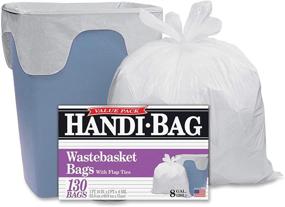 img 2 attached to 🛍️ Handi-Bag HAB6FW130 Super Value Pack: 8gal, 0.6mil, 22 x 24 White Bags - Box of 130