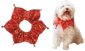 img 2 attached to 🎄 Lanyarco Bling Pet Holiday Accessories: Dog Christmas Collar with Bells & Xmas Plaid Accents