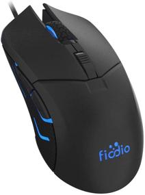 img 4 attached to 🖱️ FIODIO Wired Gaming Mouse | 5500 DPI | RGB gamer desktop laptop PC gaming mouse with breathing light | Ergonomic game USB computer mice | 7 colors RGB lighting | 6 buttons | Windows 7/8/10 compatible | Black