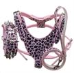 haoyueer leather studded harnesses matching dogs logo