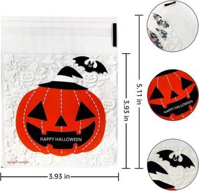 img 2 attached to Halloween Cellophane Adhesive Cookie Supplies Gift Wrapping Supplies
