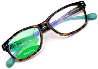 👓 feisedy b2587 rectangular blue light blocking reading glasses with tr90 frame - progressive multifocus logo