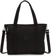 kipling womens asseni tote black logo