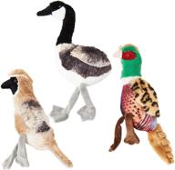 🐦 spot ethical bird calls plush dog toys - 3 pack | realistic sounds, assorted designs | 12 inch logo