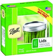 🔋 ball jars wide mouth lids, 72ct (6 packs) - seo-optimized for enhanced visibility logo