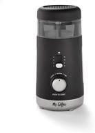 ☕ black multi-grind automatic coffee grinder by mr. coffee - 12-cup logo