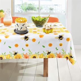 img 1 attached to Bee Party Tablecloth Decoration Disposable