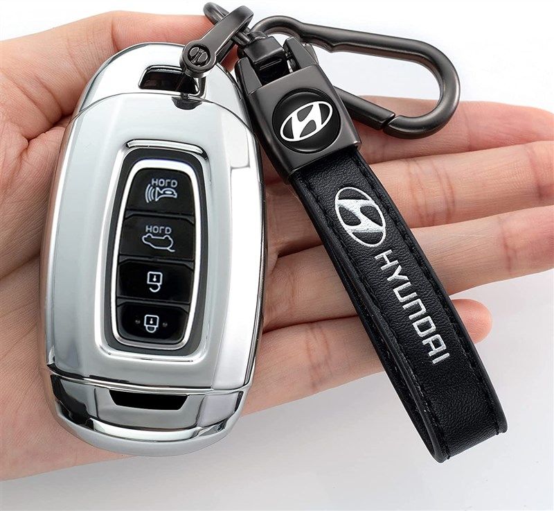 Idakekiy Key Chain, Leather Car KeyChain Universal Key Fob