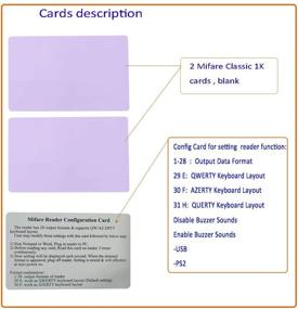 img 2 attached to 📡 RFID Reader Writer Mifare Reader Writer 14443A USB Reader for Android Linux iOS Windows, Customizable Outputs, Mifare Card Writer for Windows +3 Mifare Cards