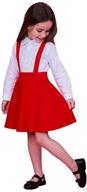 girls' school outfit: suspender overall uniform for skirts & skorts logo