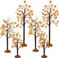 🍁 artificial maple tree tabletop fall fake maple tree for thanksgiving harvest home wedding fall party decoration - village autumn maple trees (beautiful style, 6 pieces) логотип