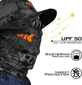 img 3 attached to 🧢 KastKing Sol Armis Neck Gaiter - Ultimate UV Sun Protection Face Mask for Men & Women - Perfect for Fishing and Hiking