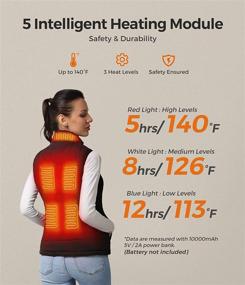 img 2 attached to 🔥 Stay Warm and Cozy with the Water-Resistant Lightweight Women's Heated Vest - Battery not Included