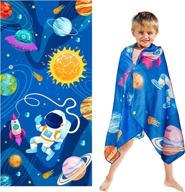 🚀 r horse outer space beach towel: microfiber pool towel for kids - absorbent, quick dry, sand-free blanket - perfect for outer space party supplies, bath, sport, travel, beach, swimming, camping - 30 x 60 inch logo