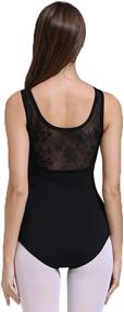 img 1 attached to 🩰 Lace Tank Leotards for Ballet Dance: ModLatBal Women and Girls' Elegant Dancewear