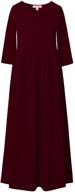 👗 stylish qpancy black dresses: must-have burgundy church girls' clothing logo