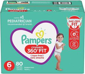 img 4 attached to Pampers Pull On Cruisers 360° Fit Disposable Baby Diapers Size 6 - Super Pack (80 Count)