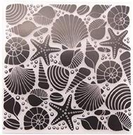 joyful home 1pc seashell background embossing folder: perfect for floral card making and diy crafts! logo