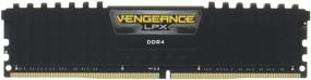 img 2 attached to 🔥 Corsair CMK32GX4M2A2666C16 32GB DDR4 Vengeance LPX Memory Kit - 2666MHz, PC4-21300, (2x16GB) - Black