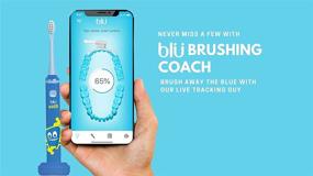 img 4 attached to 🦷 Blu Smart Toothbrush: Empower Kids for Healthier Teeth with Live Brushing Tracking & Unique App! Ideal for Boys & Girls, Share Results with Dentist (Blue)".