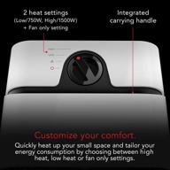 vornado velocity 1 personal space heater - 2 heat settings, advanced safety features, small & white - enhanced seo logo
