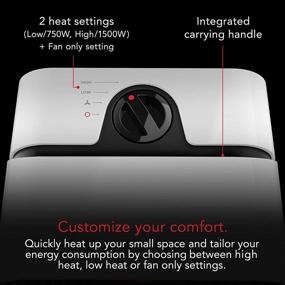 img 2 attached to Vornado Velocity 1 Personal Space Heater - 2 Heat Settings, Advanced Safety Features, Small & White - Enhanced SEO