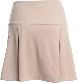 img 3 attached to 👗 Chaps Girls' Uniform Sensory-Friendly Active Pleated Skort: A Perfect Blend of Comfort and Style