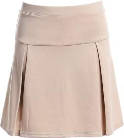 img 4 attached to 👗 Chaps Girls' Uniform Sensory-Friendly Active Pleated Skort: A Perfect Blend of Comfort and Style