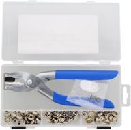 🔧 redneck convent 73-piece snap pliers set for fastening buttons on canvas, marine, and heavy-duty fabrics - includes sockets, caps, eyelets, and studs logo