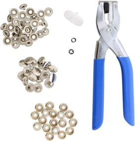 img 3 attached to 🔧 Redneck Convent 73-Piece Snap Pliers Set for Fastening Buttons on Canvas, Marine, and Heavy-Duty Fabrics - Includes Sockets, Caps, Eyelets, and Studs