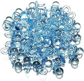 img 2 attached to 🌟 Ifavor123 Blue Table Scatter Confetti Vase Filler: Mini Acrylic Baby Shower DIY Decorations - 144 Pieces