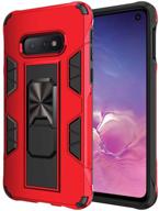 samsung galaxy note 8 case military grade shockproof with kickstand stand built-in magnetic car mount armor heavy duty protective case for galaxy note 8 phone case (red) logo