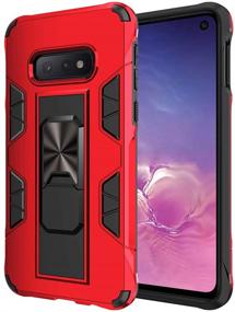 img 4 attached to Samsung Galaxy Note 8 Case Military Grade Shockproof With Kickstand Stand Built-In Magnetic Car Mount Armor Heavy Duty Protective Case For Galaxy Note 8 Phone Case (Red)