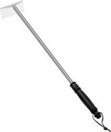 🔥 poligo charcoal grill ash rake hoe: premium stainless steel bbq cleaner for fireplace, wood stove, pizza oven & more logo