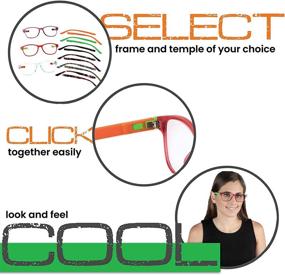 img 1 attached to 👓 Fashionable Women's Reading Glasses: 3 Pack with Interchangeable Temples for Style and Convenience