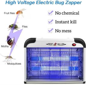 img 3 attached to 🪰 Insect Attractant Indoor Mosquito Repellent Zapper with Replacement Bulb - Electric Bug Zapper Lamp Killer for Home Bedroom, Office - Fly and Gnat Eradicator, UV Light Flying Pest Repeller Trap