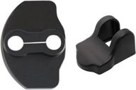 🔒 enhance car security with carwiner tesla model 3/y door lock protector cover set - model 3 accessories (6-pack) logo