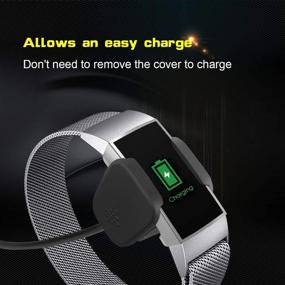 img 1 attached to 📱 Набор из 3 защитных пленок на экран Fitbit Charge 4/Charge 3 и чехлов-бамперов от Valband - очень тонкие, мягкие, защищающие от царапин, полностью покрывающие устройства Fitbit Charge 4 и Fitbit Charge 3/SE