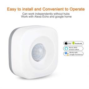 img 1 attached to 👀 Efficient Indoor and Outdoor Pir Motion Sensor with Complete, Blindspot-free Coverage