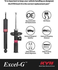 img 1 attached to 💪 Enhance Performance with KYB 340066 Excel-G Gas Strut - Black