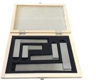annafi machinist square set: 4-piece precision industrial set for accurate 90° right angle measurements. logo