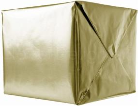 img 2 attached to 🎁 Умное золотое оберточная бумага CleverDelights - рулон 30 дюймов x 300 дюймов - 62,5 кв. футов - блестящая премиальная упаковочная бумага - роскошное золотое обертывание подарков на любые случаи.