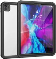 📱 ultimate protection: ipad pro 11 waterproof case (2nd gen) 2020 | built-in screen protector | shock-absorbing, dustproof, submersible full-body case logo