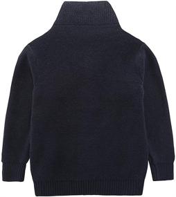 img 3 attached to Motteecity Boys' Clothing: Stylish Woollen Sweater Cardigan for a Cosy Winter Look